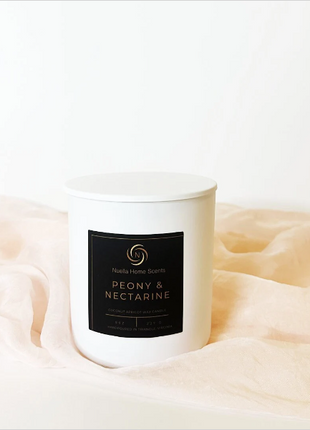 Peony & Nectarine Scented Candle