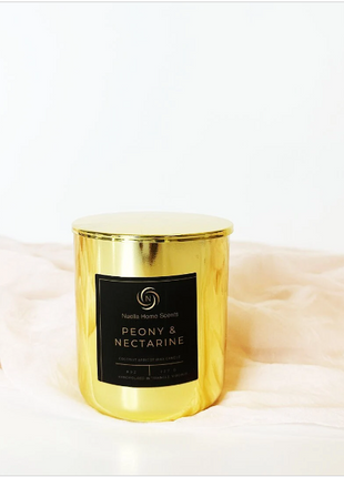 Peony & Nectarine Scented Candle